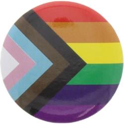 Zacs Alter Ego Badge/button 25mm Progress Equality Flag Multicolours